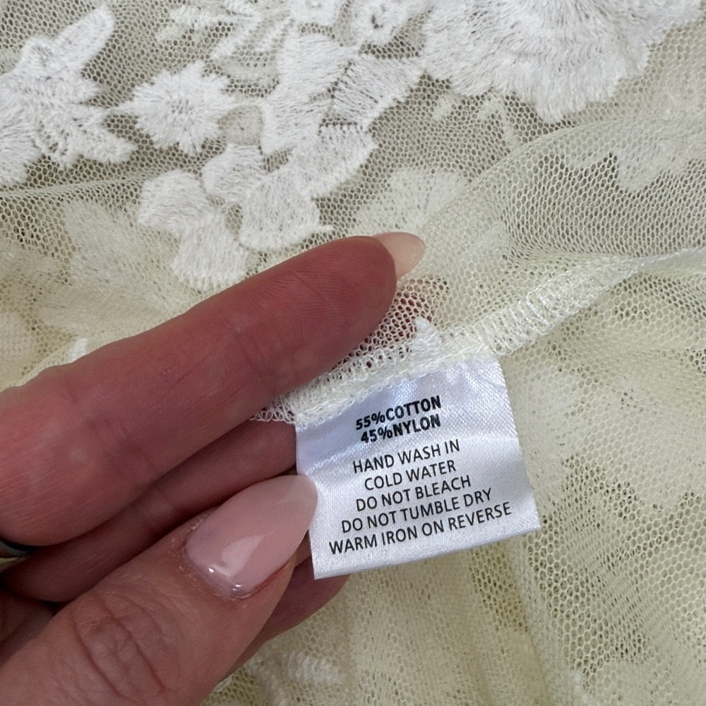 Arnhem Lace Bohemian Maple Maxi Dress Kimono Duster White Festival Size 6 NWT - Picture 15 of 15